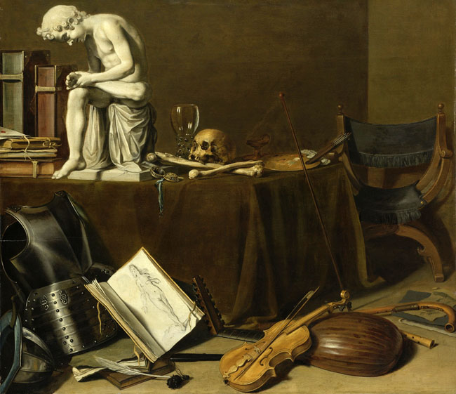 vanitas still life with nuit by spinario